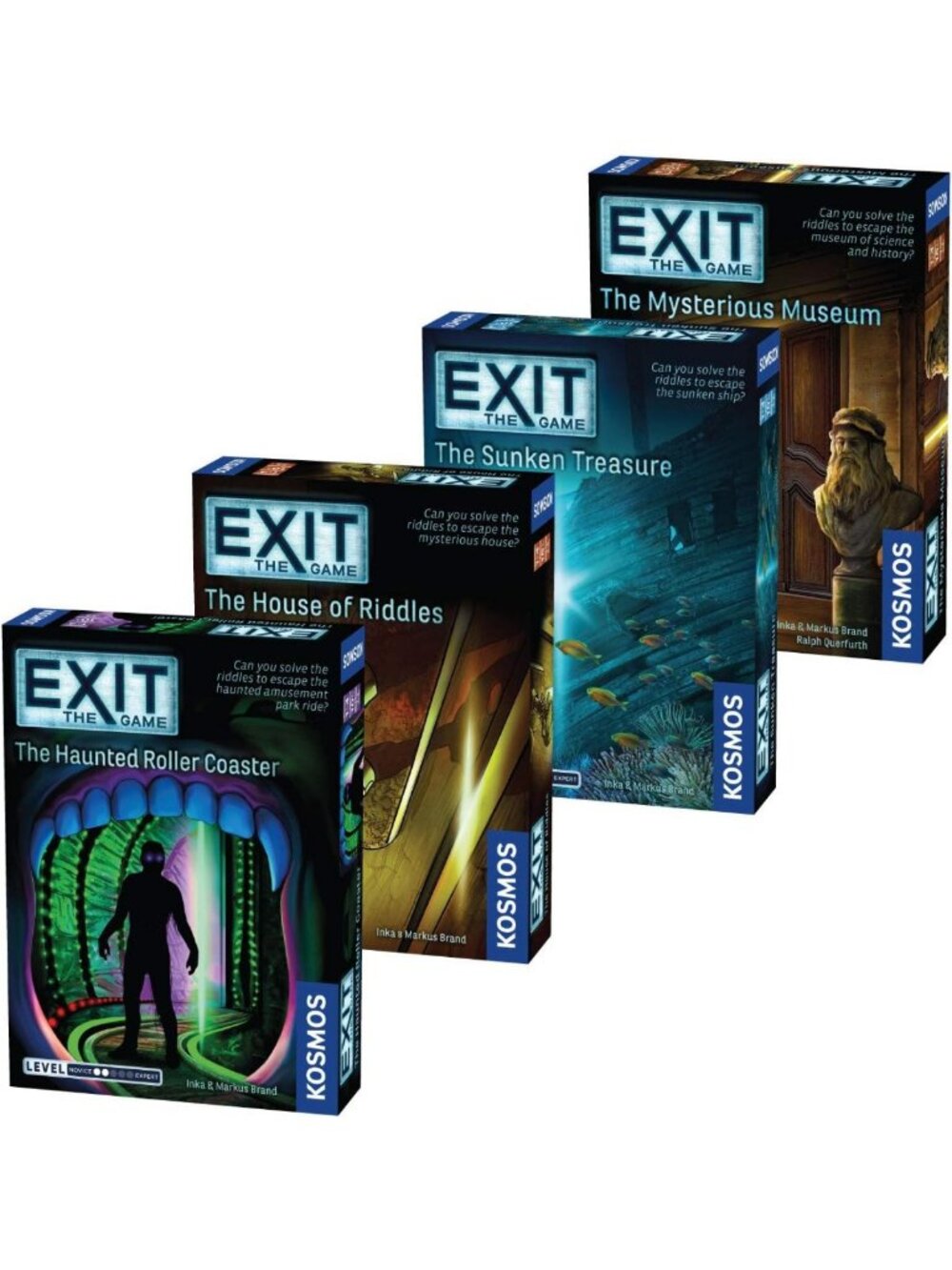 Escape Room Game Bundle | 4-Pack Beginner Set | Family-Friendly Fun | 1-4